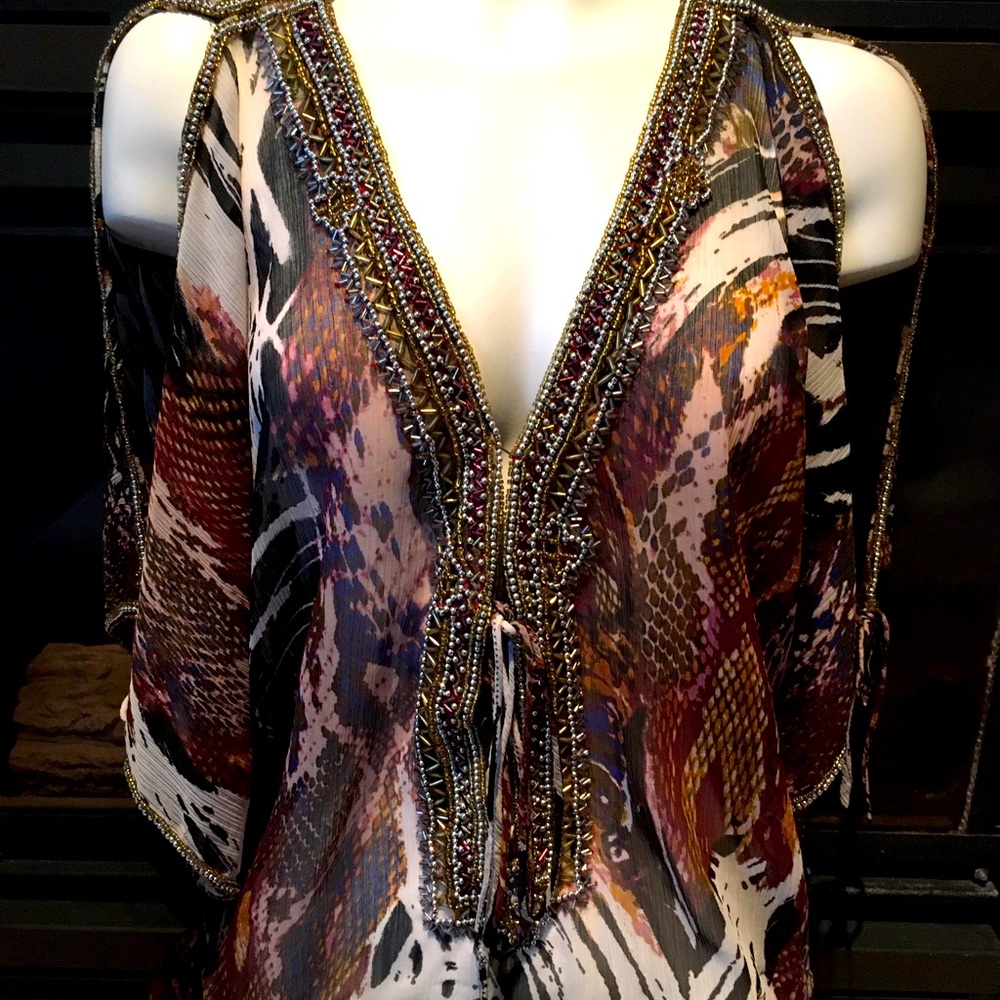 SOLD - BLOUSE / SHIRT with beading